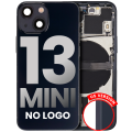 Back Housing W/ Small Components Pre-Installed Compatible For iPhone 13 Mini (US Version) (No Logo) (Aftermarket Plus) (Midnight)