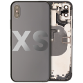 Back Housing W/ Small Components Pre-Installed Compatible For iPhone XS (Used OEM Pull: Grade A) (Space Gray)
