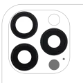 Back Camera Lens With Bracket & Bezel Compatible For iPhone 16 Pro / 16 Pro Max (Black Titanium) (3 Piece Set) (Premium)