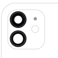 Back Camera Lens With Bracket & Bezel Compatible For iPhone 12 / 12 Mini (Aftermarket Plus) (Black)