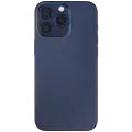 Back Housing W/ Small Pre-Installed Compatible For iPhone 15 Pro Max (US Version) (Used OEM Pull: Grade B) (Blue Titanium)