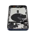 Back Housing W/ Small Pre-Installed Compatible For iPhone 15 Pro Max (US Version) (Used OEM Pull: Grade B) (Blue Titanium)