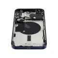 Back Housing W/ Small Pre-Installed Compatible For iPhone 15 Pro Max (US Version) (Used OEM Pull: Grade B) (Blue Titanium)