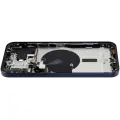 Back Housing W/ Small Pre-Installed Compatible For iPhone 15 Pro Max (US Version) (Used OEM Pull: Grade B) (Blue Titanium)