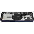 Back Housing W/ Small Pre-Installed Compatible For iPhone 15 Pro Max (US Version) (Used OEM Pull: Grade B) (Blue Titanium)